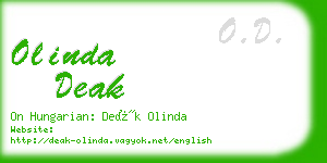 olinda deak business card